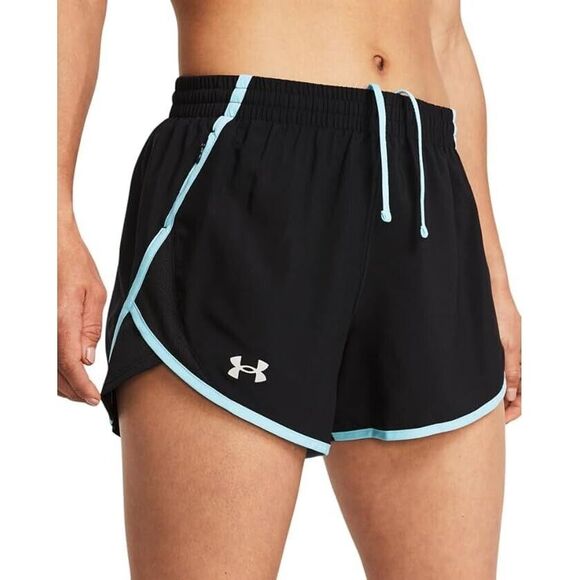 Under Armour Women's Fly By Running Shorts Reflective Blue/Black X-Small NWT! - Picture 1 of 4